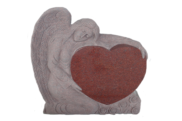 ANG093CAIR.png Small Angel Holding Heart 2-2.5x0-6x2-8.5 P5 India Red Fully Carved Angel w/ Roses - Image 1