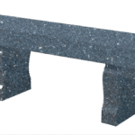 Straight Seat & Harp Leg Bench 3-0x1-2x0-4 AP Blue Pearl (2) Harp Legs 1-0x0-4x1-2