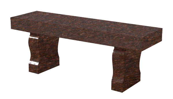 BEN163APCE.png Straight Seat & Harp Leg Bench 4-0x1-2x0-4 AP Catseye Brown (2) Harp Legs 1-0x0-4x1-2 - Image 1