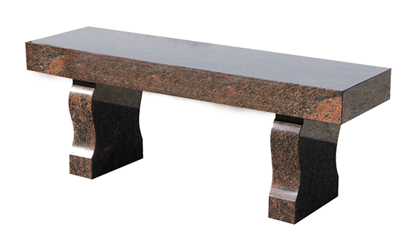 BEN163APRU.png Straight Seat & Harp Leg Bench 4-0x1-2x0-4 AP Rustic Brown (2) Harp Legs 1-0x0-4x1-2 - Image 1