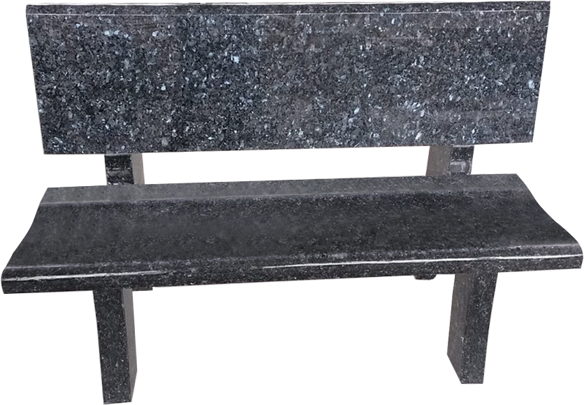 BEN183APBP.png Park Bench 4-0x1-2x0-2 AP Blue Pearl Back 4-0x0-2x1-2; (2) Legs 1-8x0-2.5x2-6 - Image 1