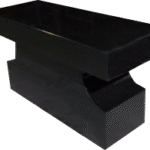 Pedestal Bench 3-0x1-2x0-4 AP Jet Black Pedestal 2-6x0-8x1-2