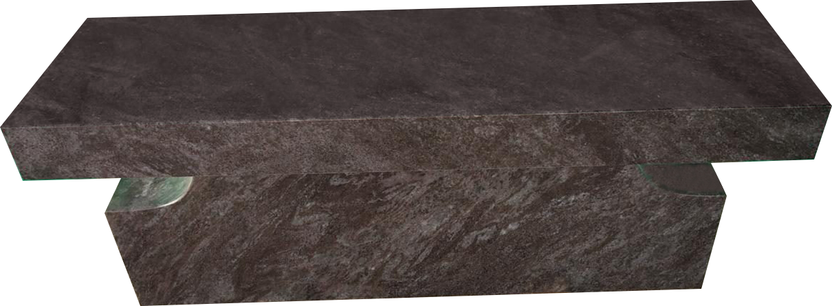 BEN187APBB.png Pedestal Bench 4-0x1-2x0-4 AP Bahama Blue Pedestal 3-6x0-8x1-2 - Image 1