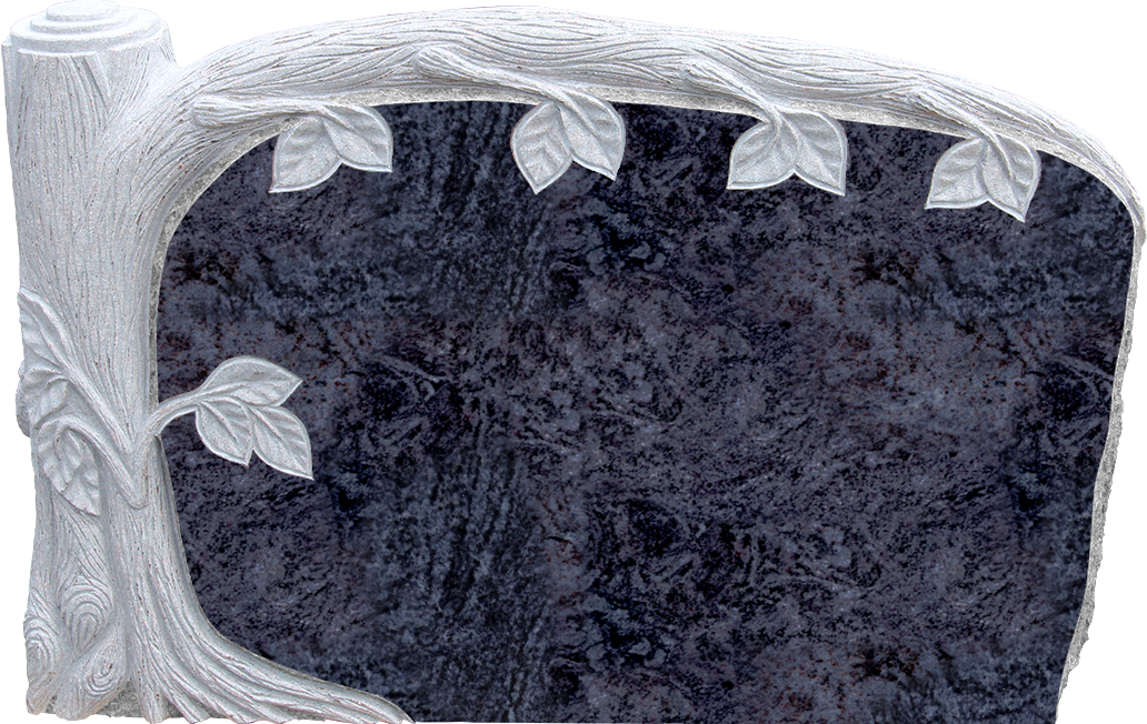 BRT029APBB.png Broken Tree 3-6x0-8x2-4 Polish 2 with carving Bahama Blue - Image 1