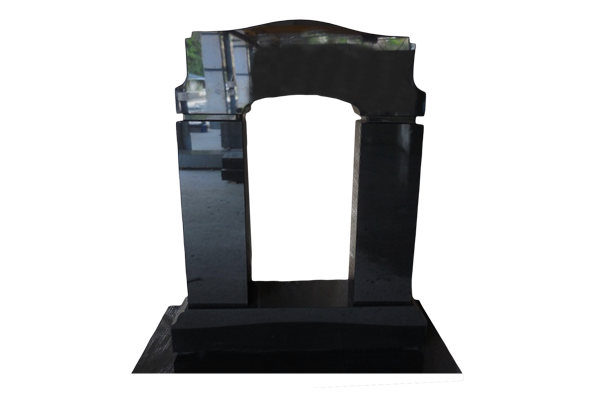 CMN184APJB.png ColumnMonument Set - Cap 3-2x0-8x1-2 All Polished Jet Black Qty2 - Square Columns 0-10x0-8x2-8 All Polished Jet Black Sub-Base 3-8x0-10x0-8 All Polished Jet Black - Image 1