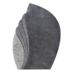 Design 18012 Rounds & Rose 2-6x0-6x3-6 AP Dark Cloud Grey Sawn Panel w/ Raised Carved Rose w/ Antique Finish Stippled Rounds