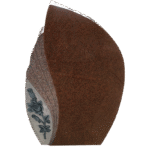 * Design 18012 Rounds & Rose 2-6x0-6x3-6 AP India Red Sawn Panel w/ Raised Carved Rose w/ Antique Finish Stippled Rounds