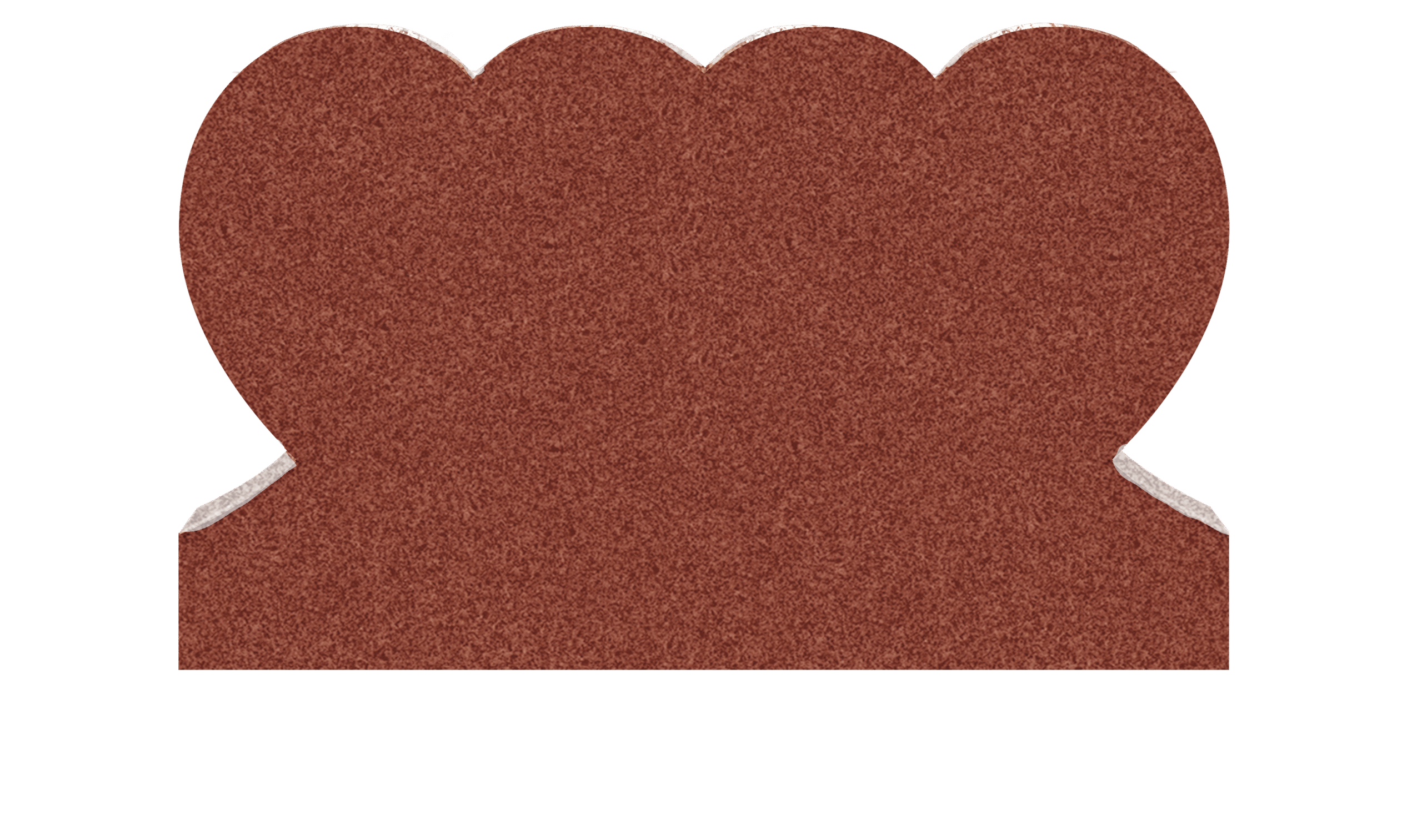 HRT026P2IR.png * Double heart 3-6x0-6x2-2 P2/BRP India Red - Image 1