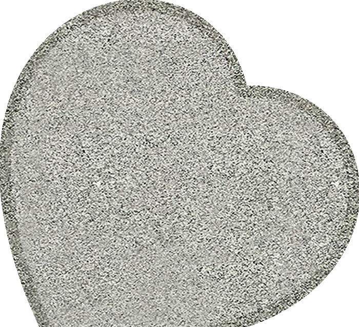 HRT256APLG.png Rounded Tilted Heart 2-0x0-6x1-10 AP China grey - Image 1