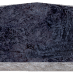 Rooftop w/ Chamfers 3-6x0-6x2-2 AP Bahama Blue Chamfers and 3/4" Recess on Front Only, Checks on Bottom