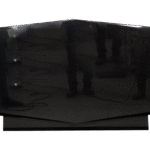 Rooftop w/ Chamfers 3-6x0-6x2-2 AP Jet Black Chamfers and 3/4" Recess on Front Only, Checks on Bottom