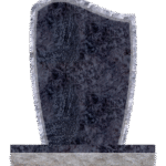 Rocked Wave 2-2x0-6x3-0 P2 Bahama Blue sawn bevel, rock border on face -back is flat polished