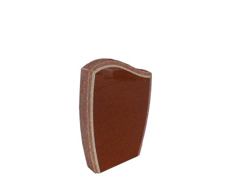 RWV094P2IR.png Rocked Wave 2-2x0-6x3-0 P2 India Red sawn bevel, rock border on face -back is flat polished - Image 1