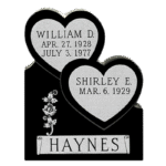 Stacked Heart 2-10x0-6x3-8 P5 Jet Black