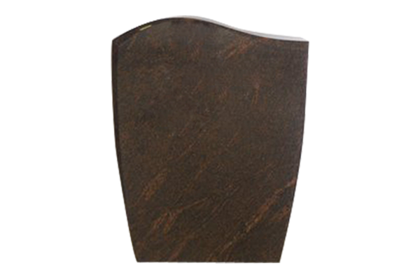 WAV094APRU.png * Tall Wave Design 2-2x0-6x3-0 All Polished Rustic Brown - Image 1