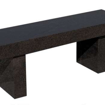 Straight Seat & Leg Bench 4-0x1-2x0-4 AP Jet Black (2) Straight Legs 1-0x0-4x1-2