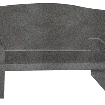 Couch Bench 4-0x0-2x1-5 AP China Grey Seat 3-6x1-0x2.5; (2) Legs 1-8x0-5x2-0