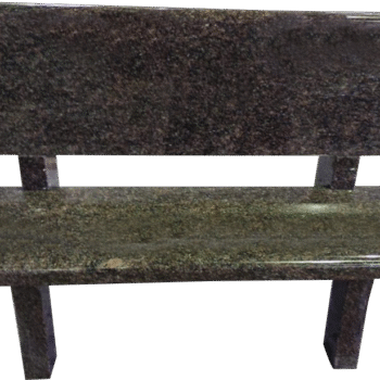 Park Bench 4-0x1-2x0-2 AP Indian Mahogany Back 4-0x0-2x1-2; (2) Legs 1-8x0-2.5x2-6