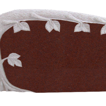 Broken Tree 3-6x0-8x2-4 Polish 2 with carving India Red