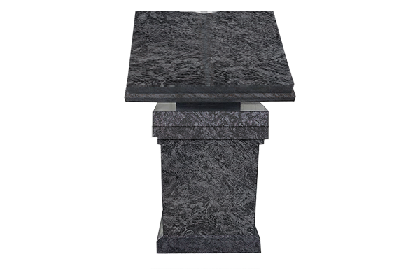 CRM258APBB.png * Open Book Cremation Pedestal AP Baham Blue Book 2-0x1-8x0-3; Support 0-10x0-10x0-10; Cap 1-5x1-5x0-2 Pedestal 1-5x1-5x1-10 w/ (2) 6"x10" Core Holes - Image 1