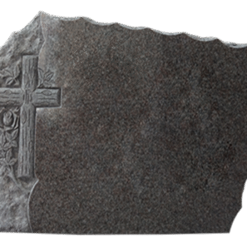 * Design 62009 4-0x0-6x2-4 P2/BRP China Pink Scalloped Edges, Rock Pitching Next to Cross & Flowers Back Flat Polished