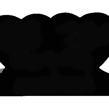 Double Heart 3-6x0-8x2-4 AP Jet Black Contour Only