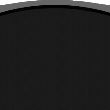 Stippled Border Serptop 3-0x0-6x2-0 P5 Jet Black Stippled Border, 1/2" Raised Oval Top w/ Polished Chamfers Back Flat Polished