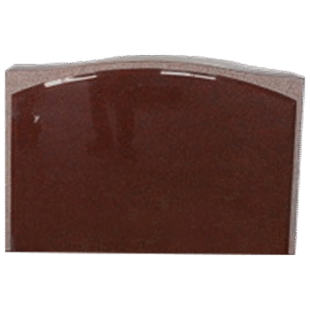 Stippled Border Serptop 3-6x0-8x2-4 P5 India Red Stippled Border, 1/2" Raised Oval Top w/ Polished Chamfers Back Flat Polished