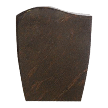 Tall Wave Design 2-2x0-6x3-0 All Polished Rustic Brown